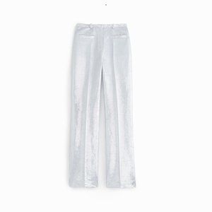 Rabanne x H&M Shimmery Metallic Dress Pants, US2